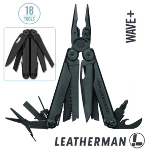 Leatherman Wave+ Black · Multi‑Tool 18 Utensili · Tronchesi Intercambiabili · 832526