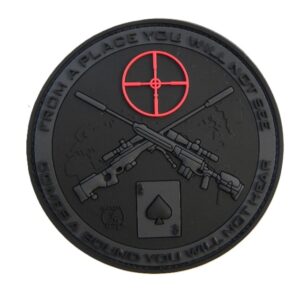 JTG Sniper patch PVC 3d BLACK OPS