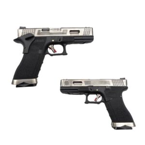 WE Glock 17 G‑Force · CO₂ · Carrello Cromato · Trizio · 24+1 BB