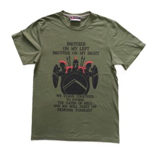 SPARTAN BROTHERHOOD - T-shirt Olive Drab(verde oliva)