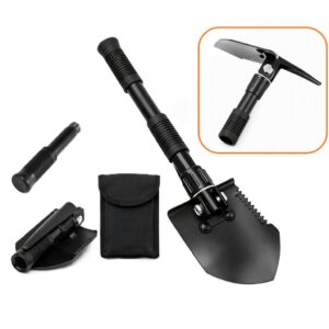 Fosco 3‑in‑1 Mini Folding Shovel – Black