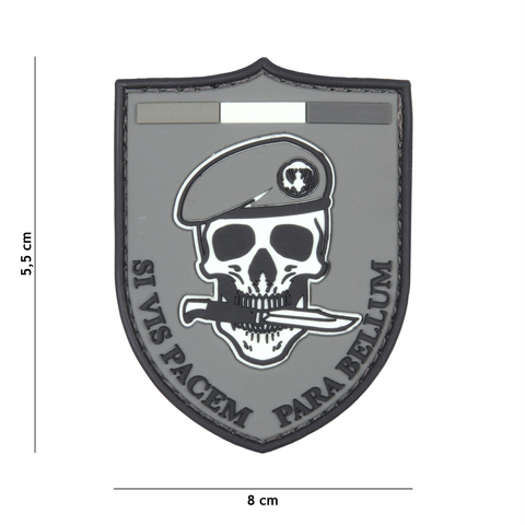 101 Inc. "Si Vis Pacem Para Bellum" PVC Patch GREY