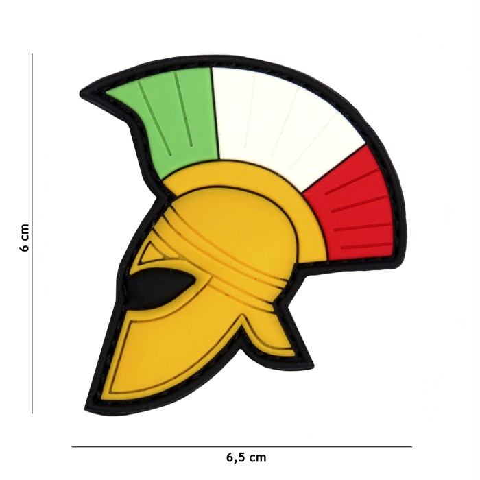 101 INC SPARTAN HELMET ITALY - PVC PATCH - CON VELCRO SUL RETRO