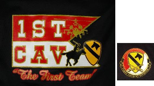 1st Cav - The First Team  t-shirt nera