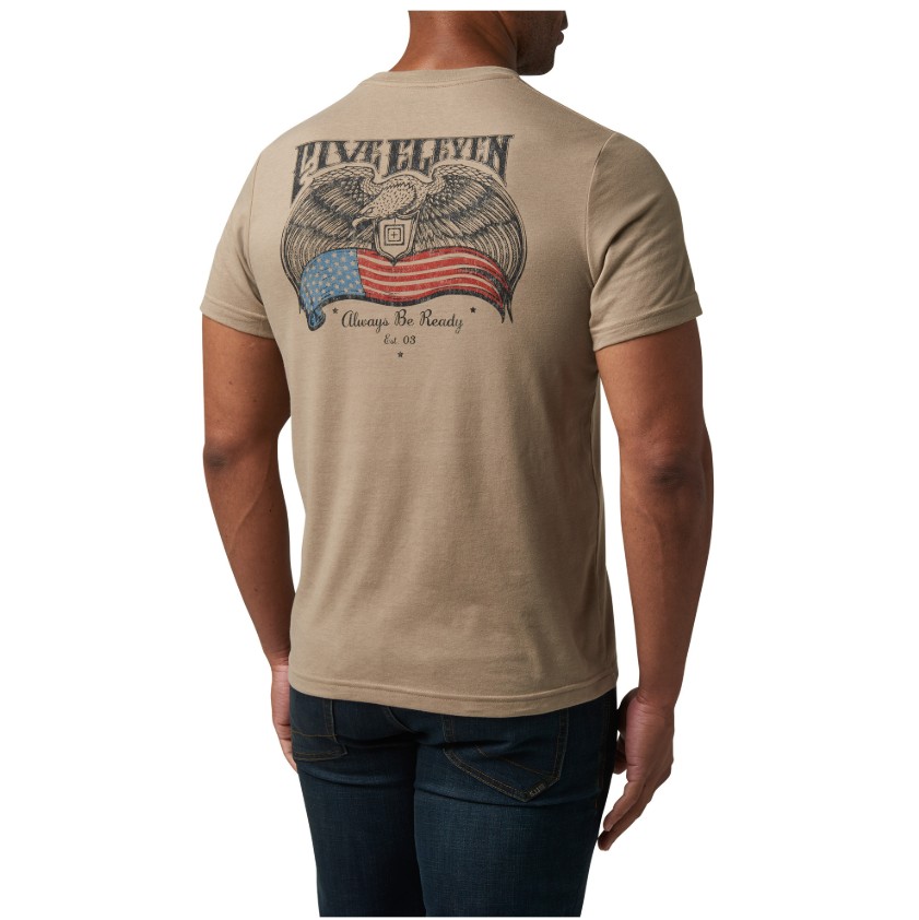 5.11 Birds And Banners SS Tee Desert Brush (76166ADD) - Image 2