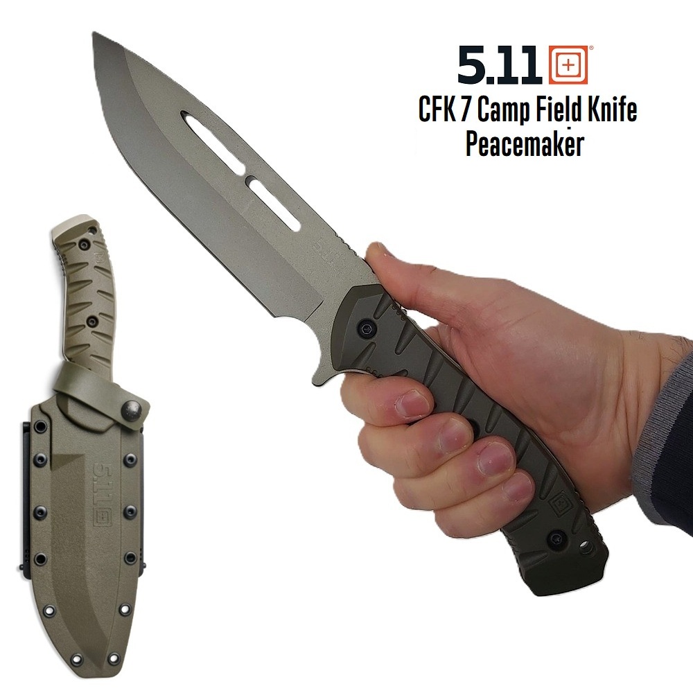 5.11 Tactical CFK7 PEACEMAKER Knife Ranger Green - MOLLE sheath (51173) - Image 2