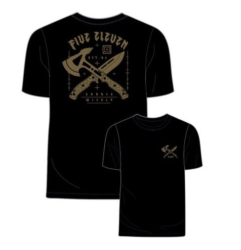 5.11 CHOOSE WISELY T-SHIRT BLACK (76149) - Image 2