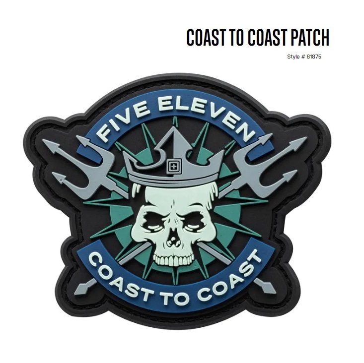 5.11 COAST TO COAST PVC PATCH (81875)
