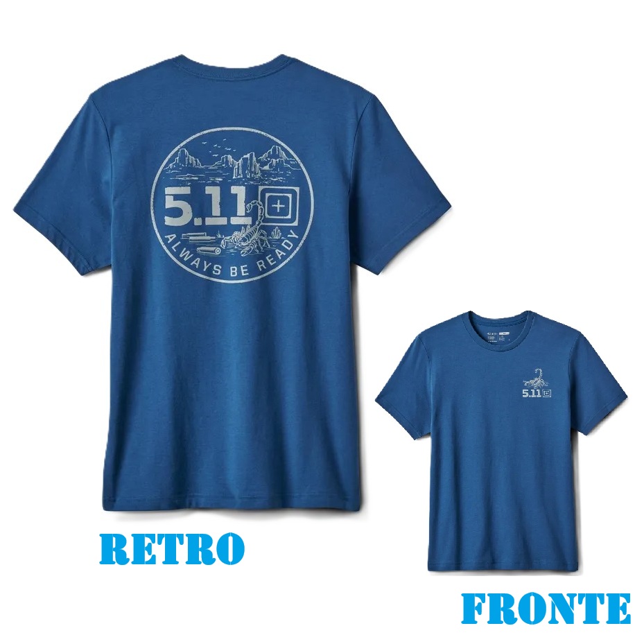 5.11 DESERT SCAPE BLUEBLOOD Color - t-shirt short sleeve