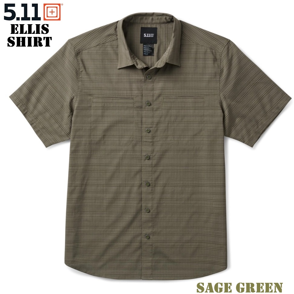 5.11 ELLIS SHIRT SAGE GREEN (71207) Camicia Estiva manica corta