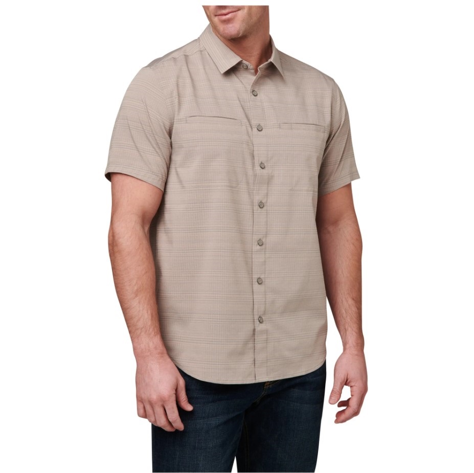 5.11 ELLIS SHORT SLEEVE SHIRT Titan Grey (71207-020) Camicia Estiva manica corta colore desert - Image 2