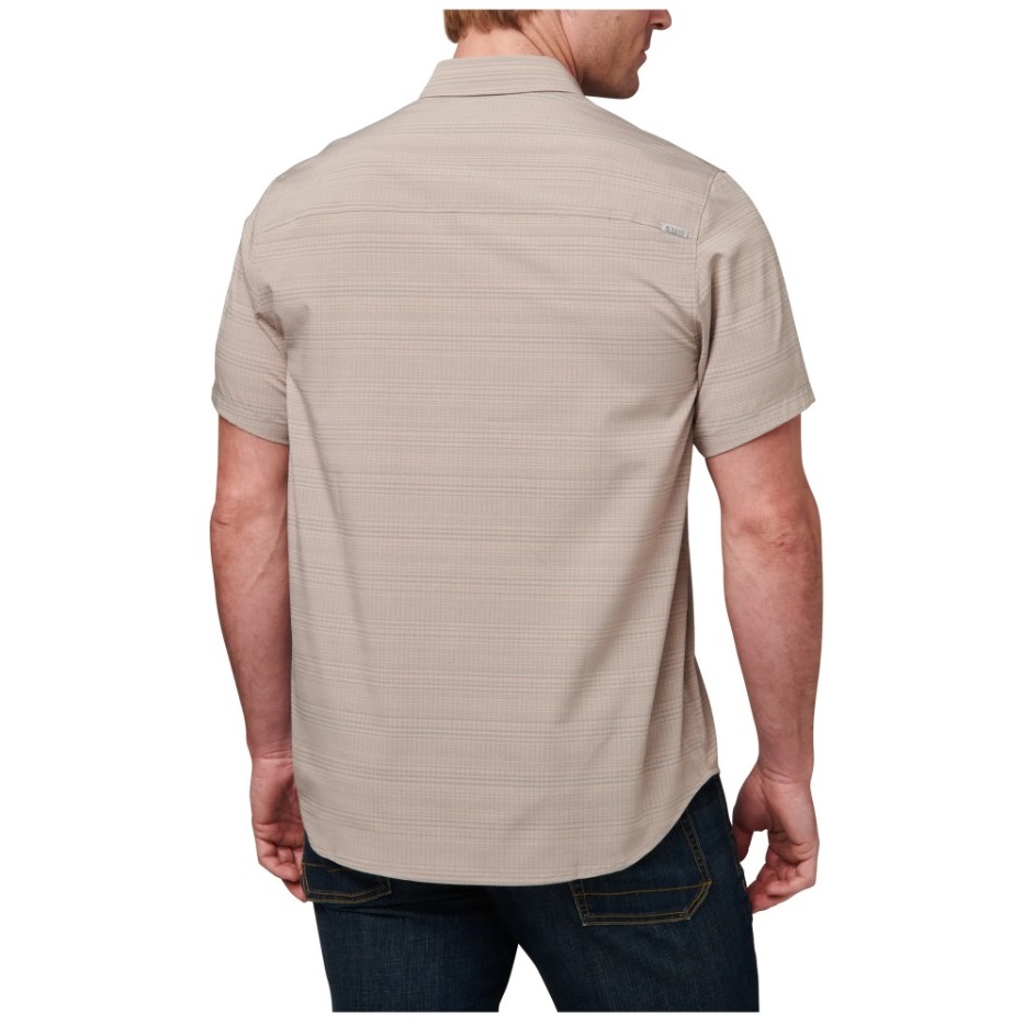 5.11 ELLIS SHORT SLEEVE SHIRT Titan Grey (71207-020) Camicia Estiva manica corta colore desert - Image 3