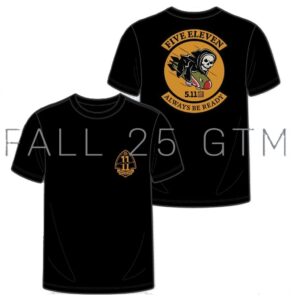 5.11 GRIM BOMBER BLACK Short Sleeve t-shirt (76166AKL)