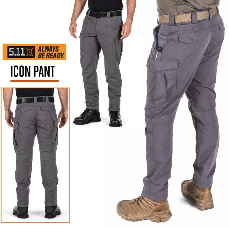 5.11 ICON PANT- Colore FLINT(grigio scuro)(74521-258)