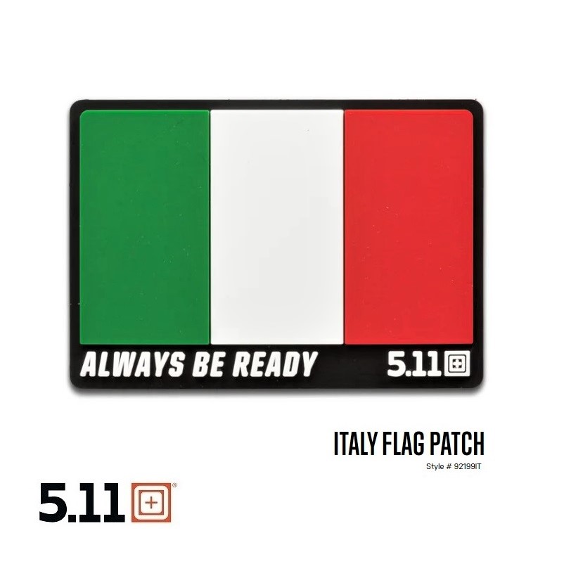 5.11 ITALY FLAG PVC PATCH ( 92199IT)