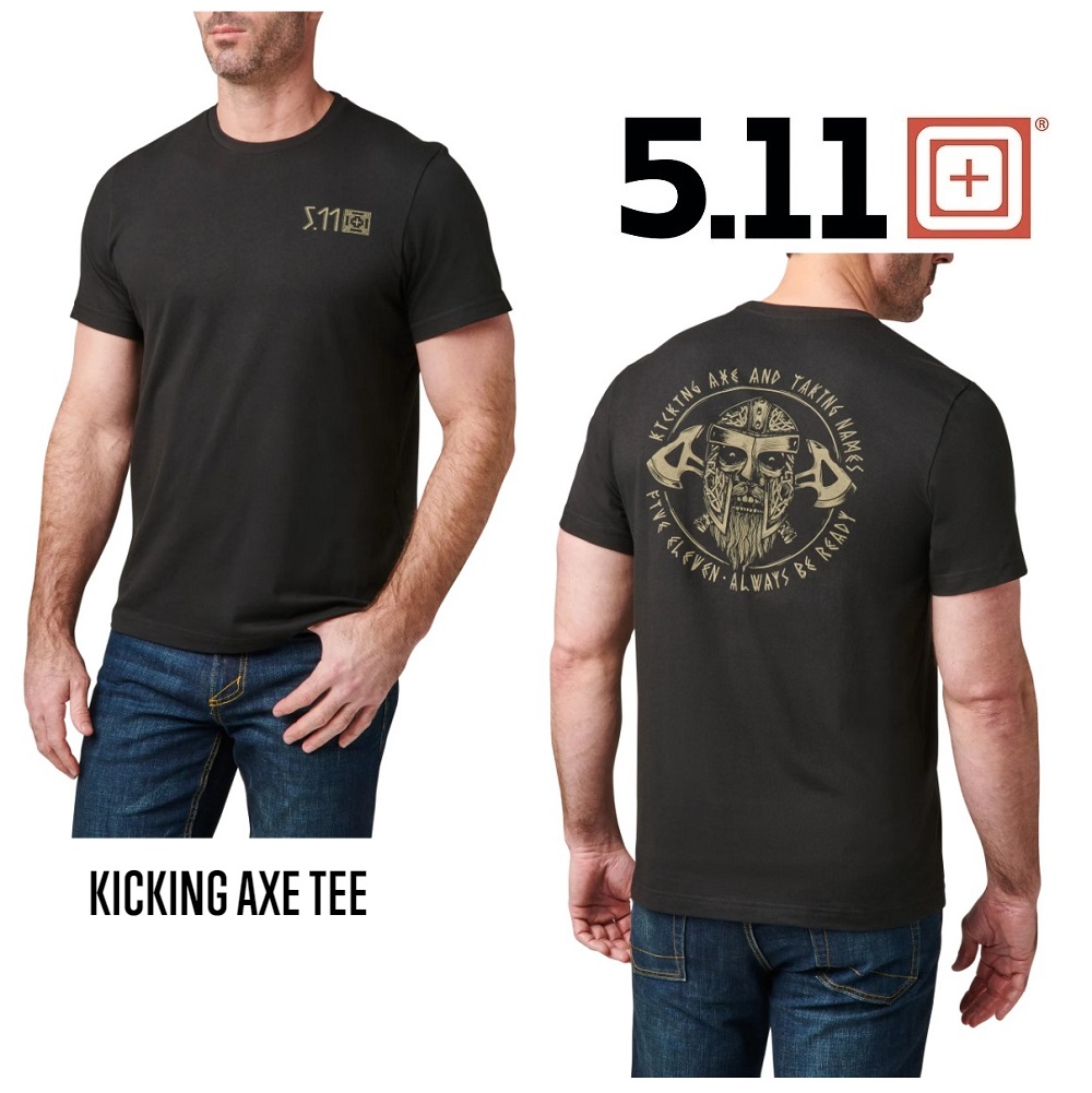 5.11 KICKING AXE SHORT SLEEVE TEE BLACK (76146-019)