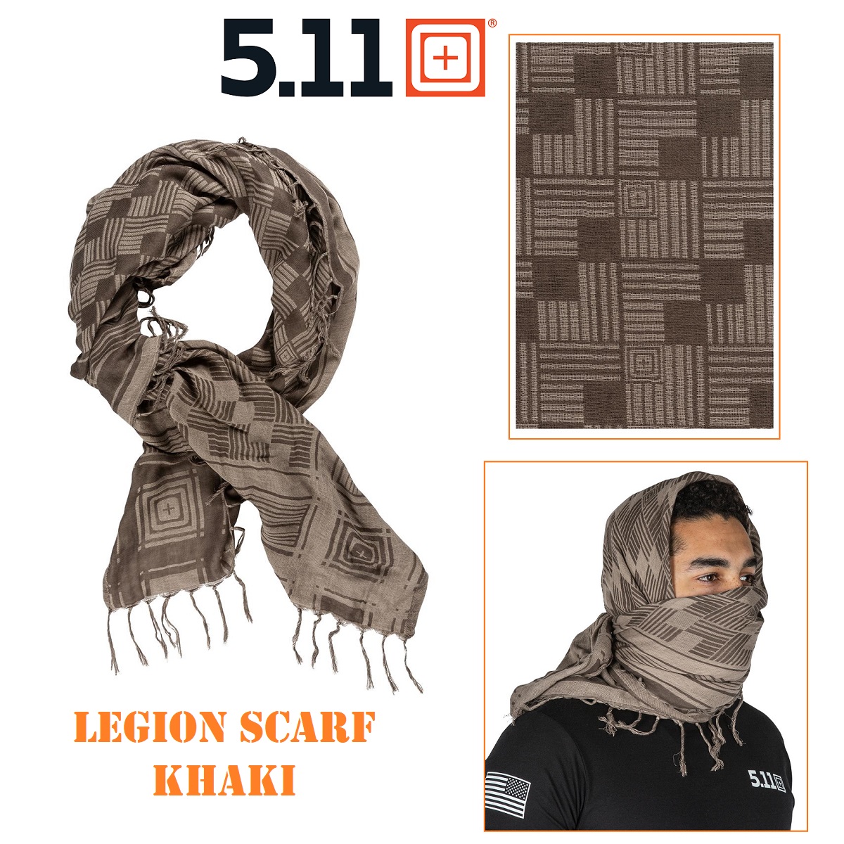 5.11 LEGION SCARF KHAKI (59544)