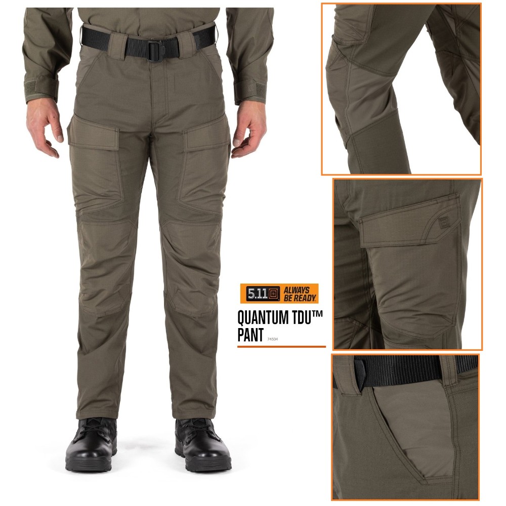 5.11 QUANTUM TDU PANT RANGER GREEN - 74504-186