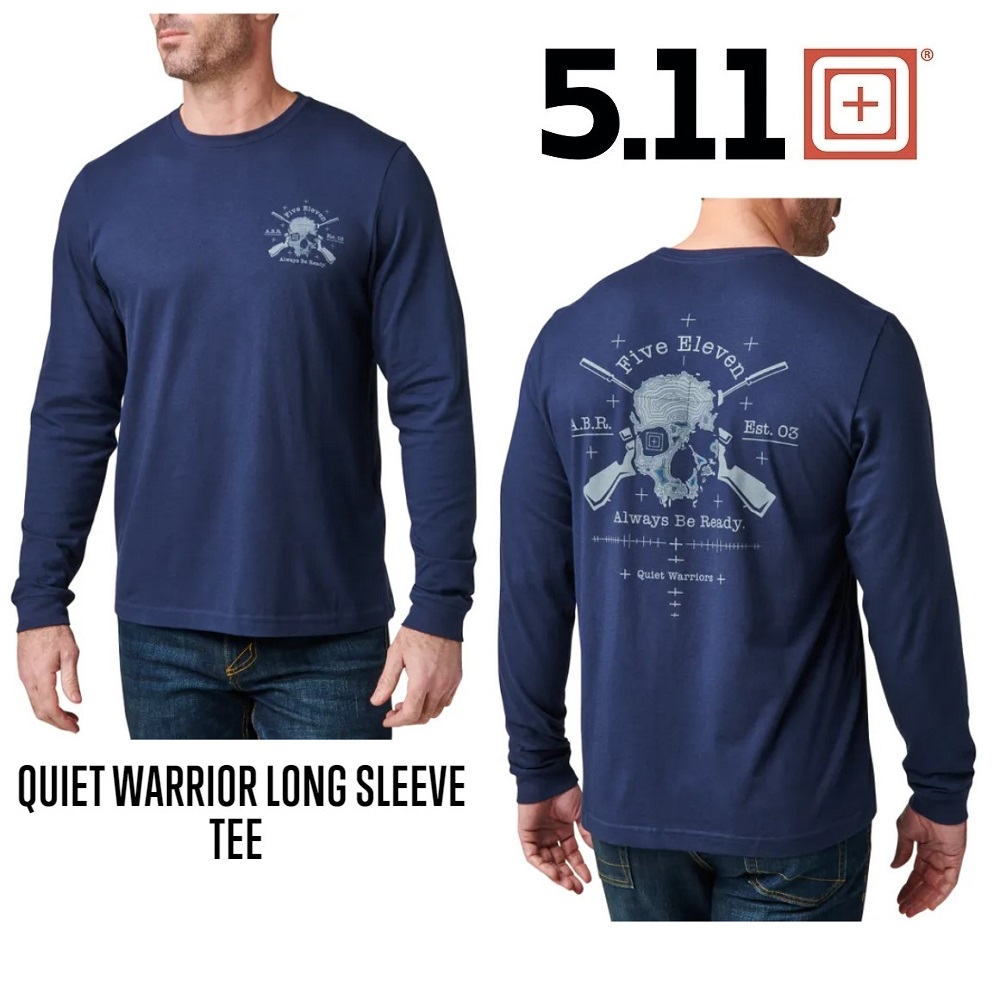 5.11 QUIET WARRIOR LONG SLEEVE TEE PACIFIC NAVY (76176-721)