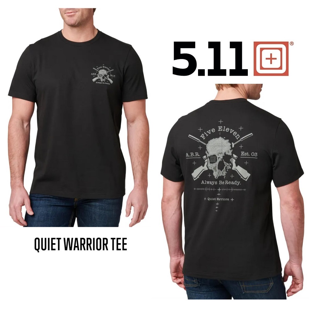 5.11 QUIET WARRIOR SHORT SLEEVE TEE BLACK (76161-019)