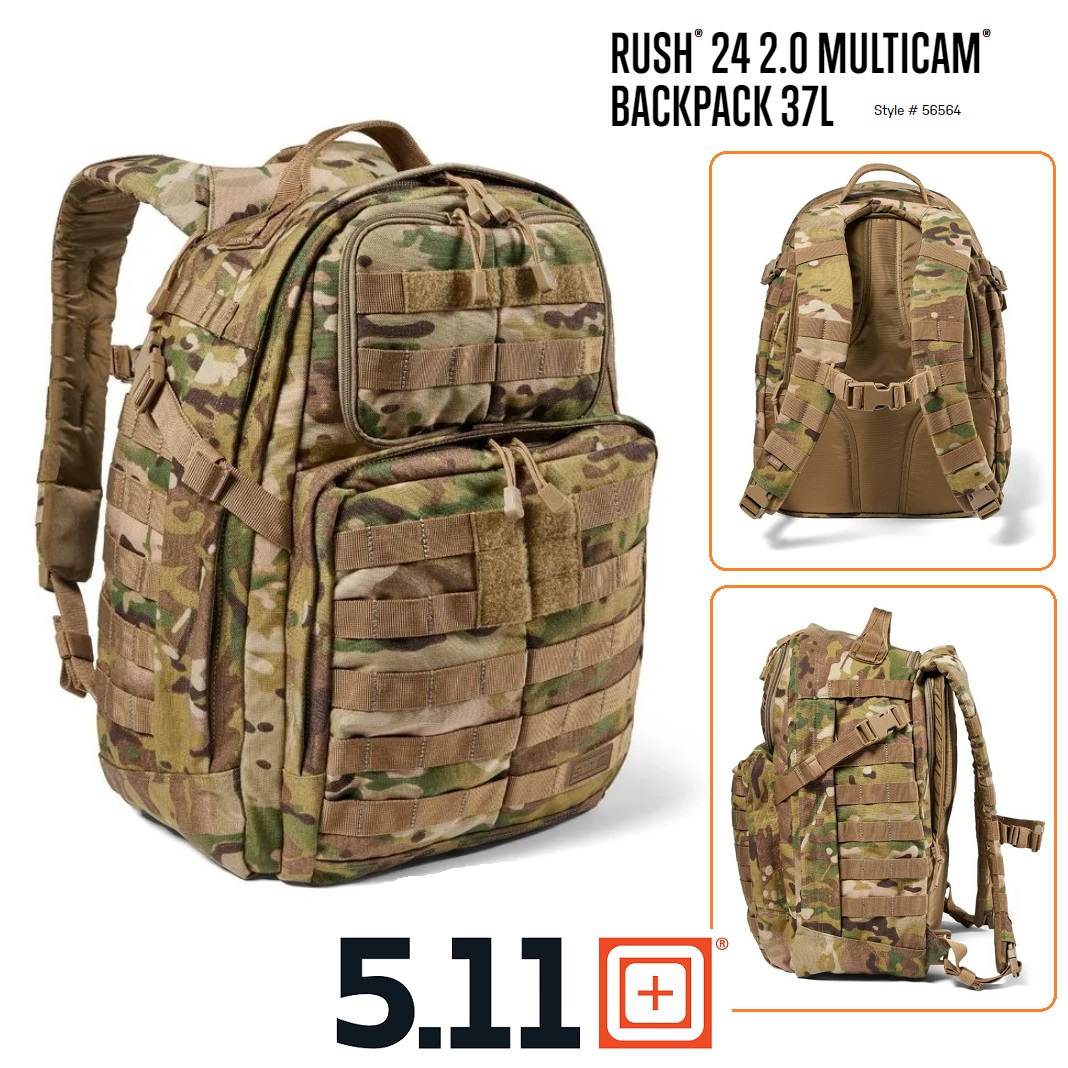 5.11 RUSH 24 2.0 MULTICAM BACKPACK 37L (56564)