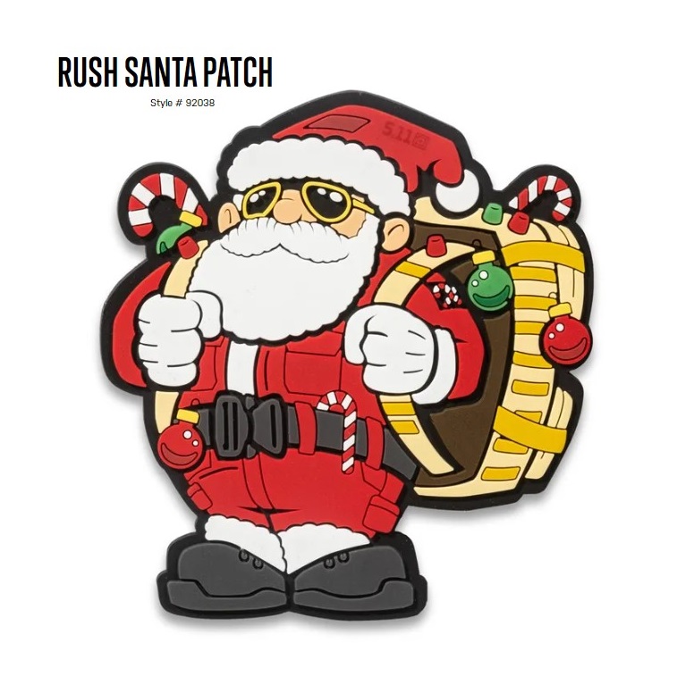 5.11 RUSH SANTA PVC PATCH (92038)