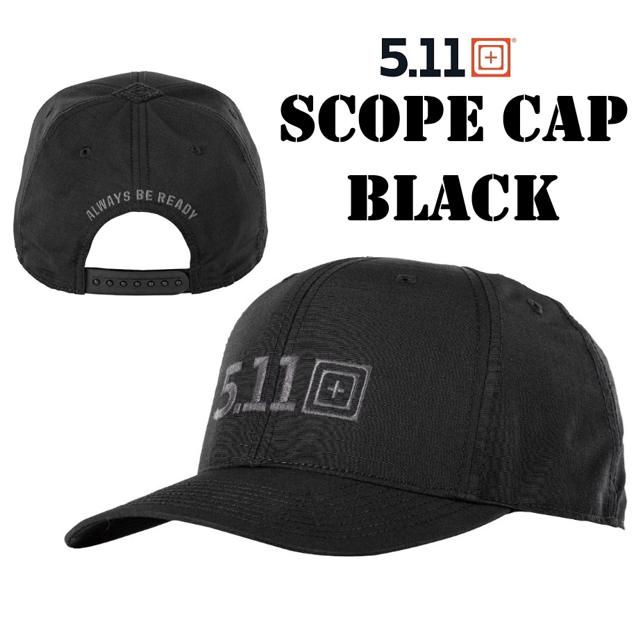 5.11 SCOPE CAP BLACK