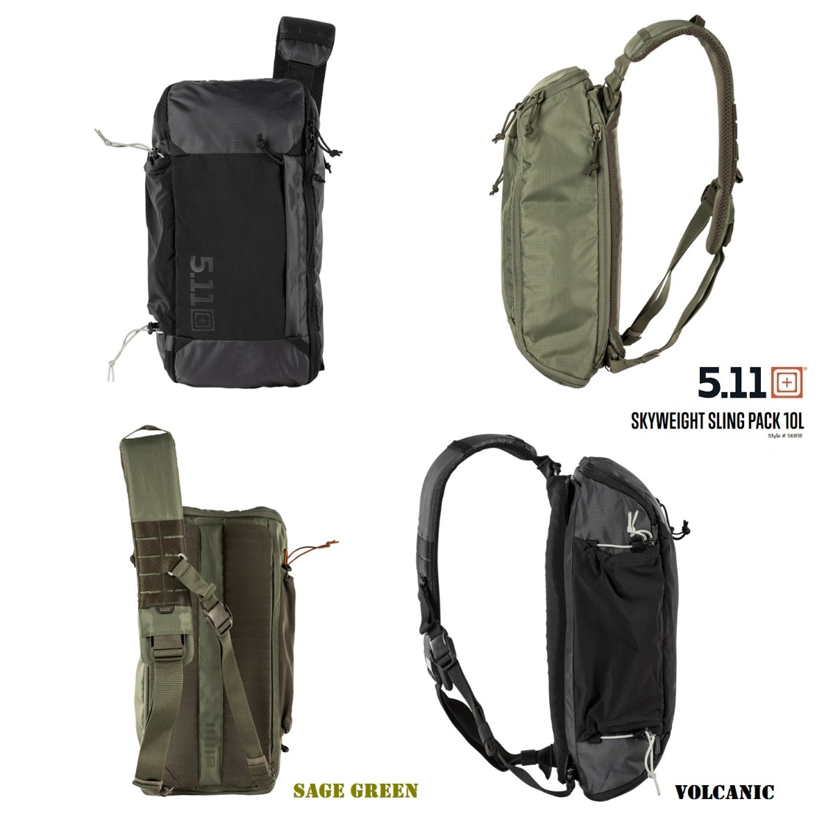5.11 SKYWEIGHT SLING PACK 856818) Zaino Monospalla capienza 10 litri