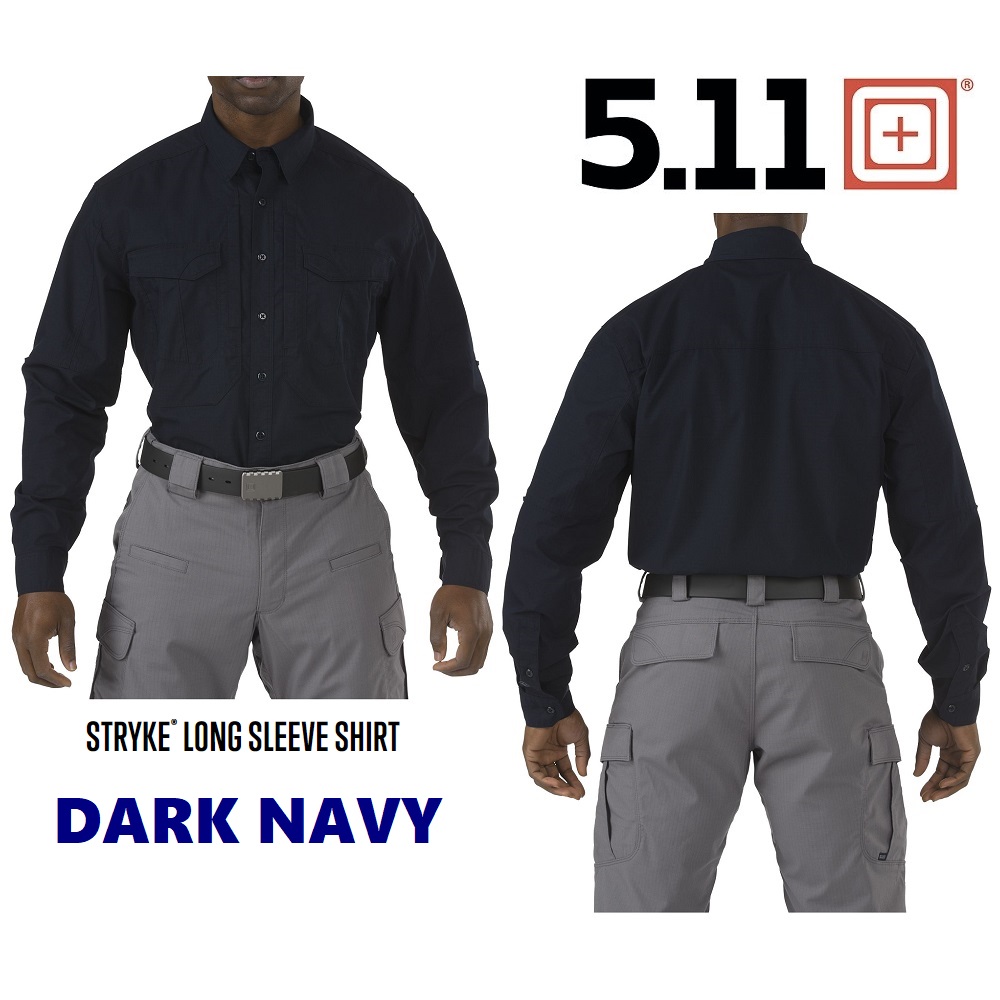 5.11 STRYKE SHIRT LONG SLEEVE DARK NAVY ( 72399 )