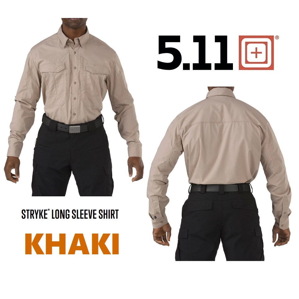 5.11 STRYKE SHIRT LONG SLEEVE KHAKI (72399)