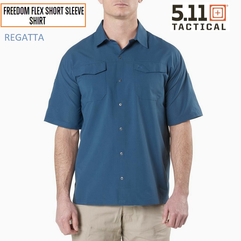 5.11 Freedom Flex Woven Camicia Manica Corta -Regatta (71340-709)