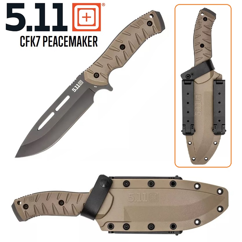 5.11 Tactical CFK7 PEACEMAKER Knife Coyote - MOLLE sheath (51173)