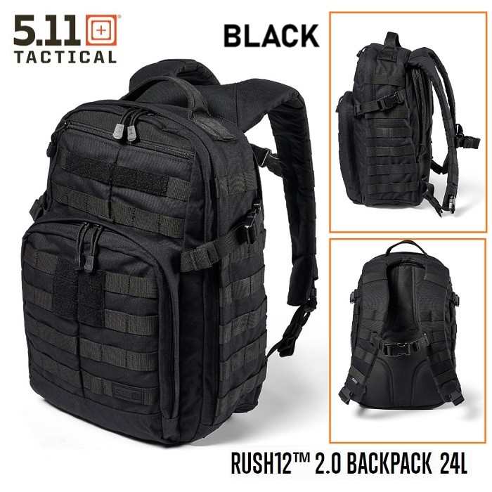5.11 RUSH 12 2.0 Backpack Black 24 Lt.(56561)