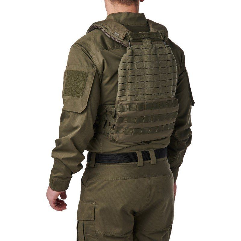5.11 TacTec Plate Carrier Ranger Green · Porta Piastre 500D · MOLLE Laser‑Cut · (56100-186) - immagine 7