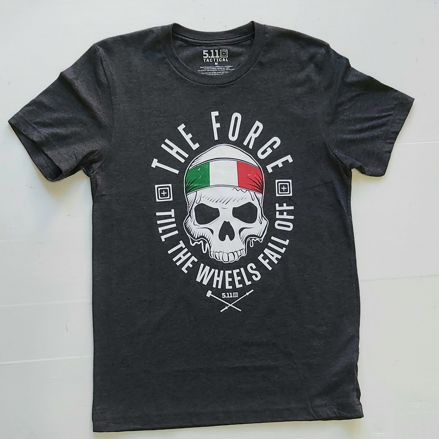 5.11 "THE FORGE FLAG TEE-ITA" t-shirt grigio scuro (41229ITA)