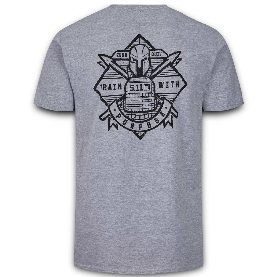 5.11 TRAIN WITH PURPOSE S/S TEE - Colore Grigio (76030)