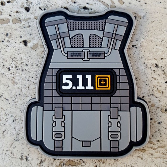 5.11 TACTICAL VEST GREY- PVC PATCH