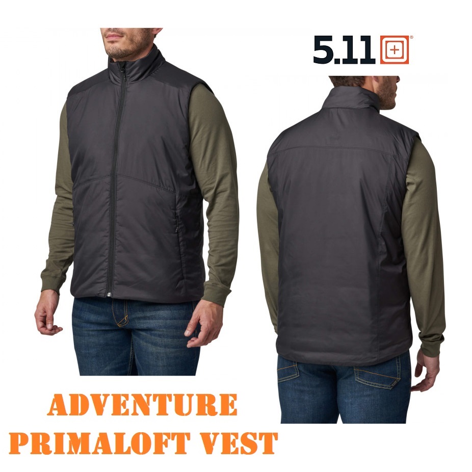 5.11 ADVENTURE PRIMALOFT VEST BLACK (80036) Smanicato Invernale