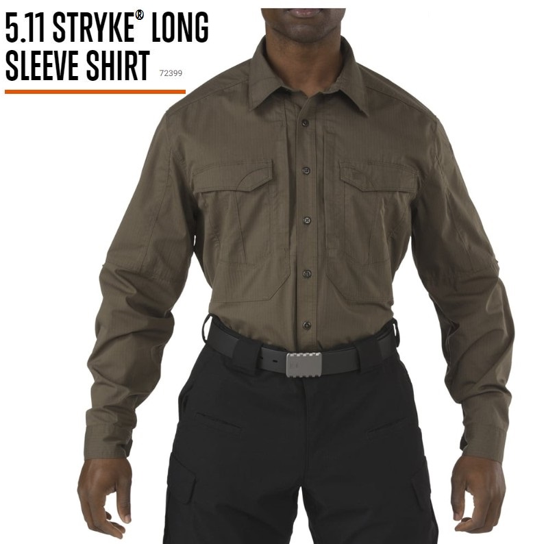 5.11 STRYKE SHIRT LONG SLEEVE RANGER GREEN ( verde scuro) - 72399