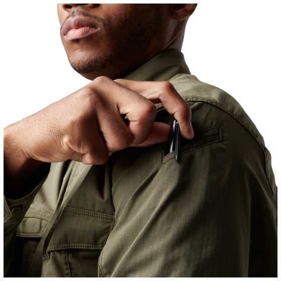5.11 STRYKE SHIRT LONG SLEEVE RANGER GREEN ( verde scuro) - 72399 - immagine 4