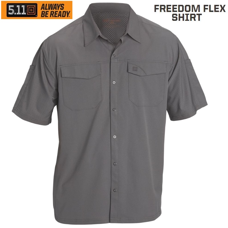 5.11 Freedom Flex Woven Camicia Manica Corta - colore Storm 092