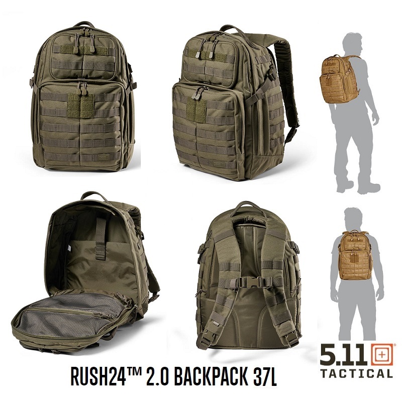 5.11 RUSH 24 2.0 Backpack Ranger Green 37 Lt.(56563ABR)