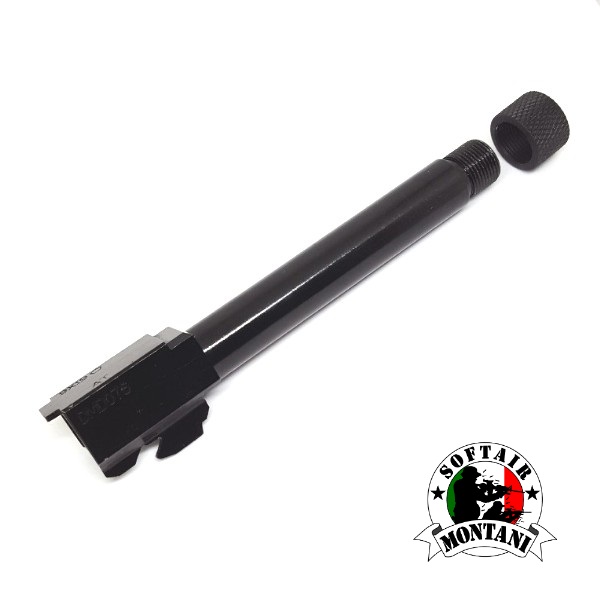 5KU Black Marui G17 canna esterna con filettatura per silenziatore