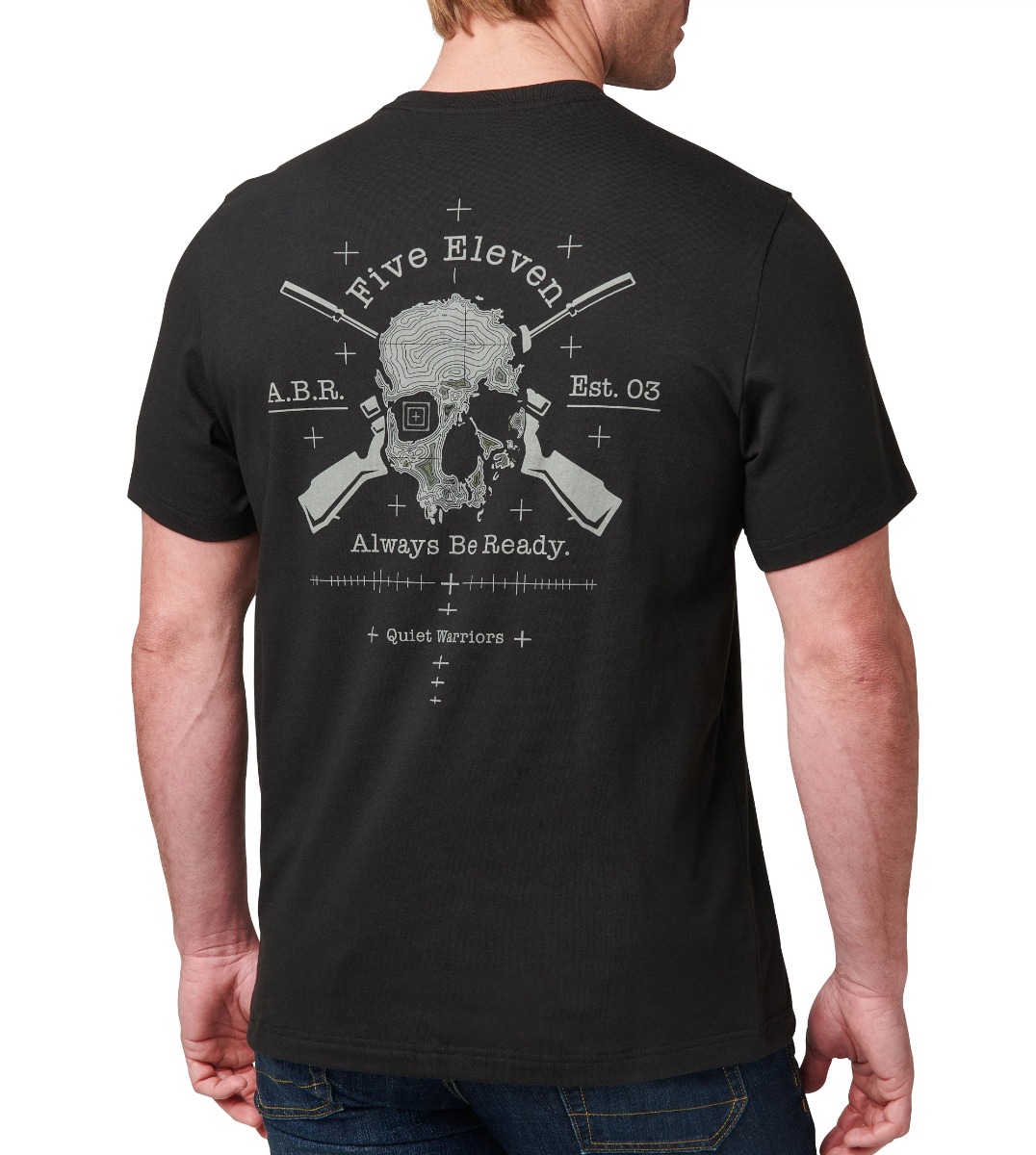 5.11 QUIET WARRIOR SHORT SLEEVE TEE BLACK (76161-019) - immagine 2