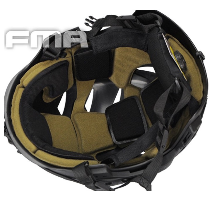 TACTICAL EXF BUMP TYPE HELMET - BLACK [FMA 1044) - Image 4