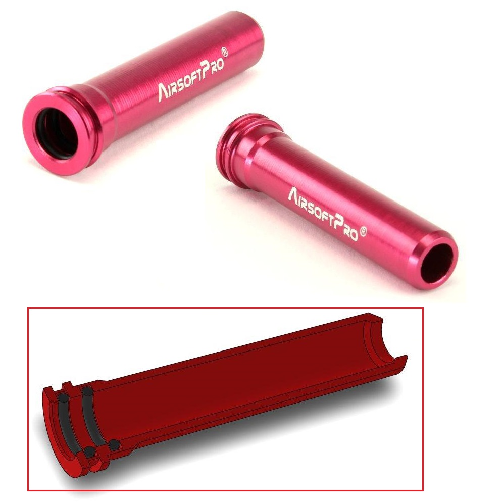 AirsoftPro A&K MASADA spingipallino in alluminio - doppio o-ring - 35mm