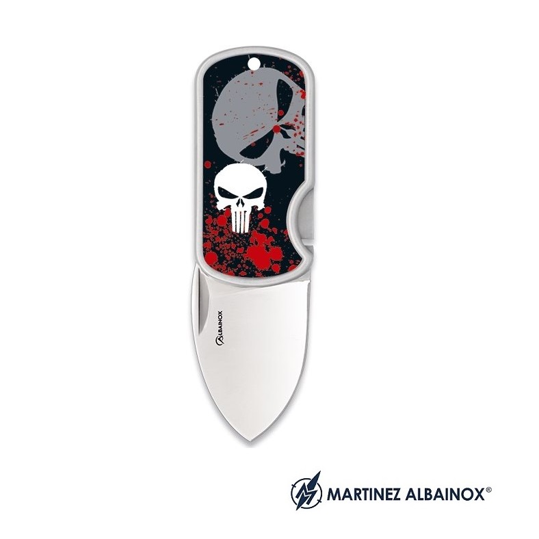 Albainox 18730 Punisher Dog Tag mini knife