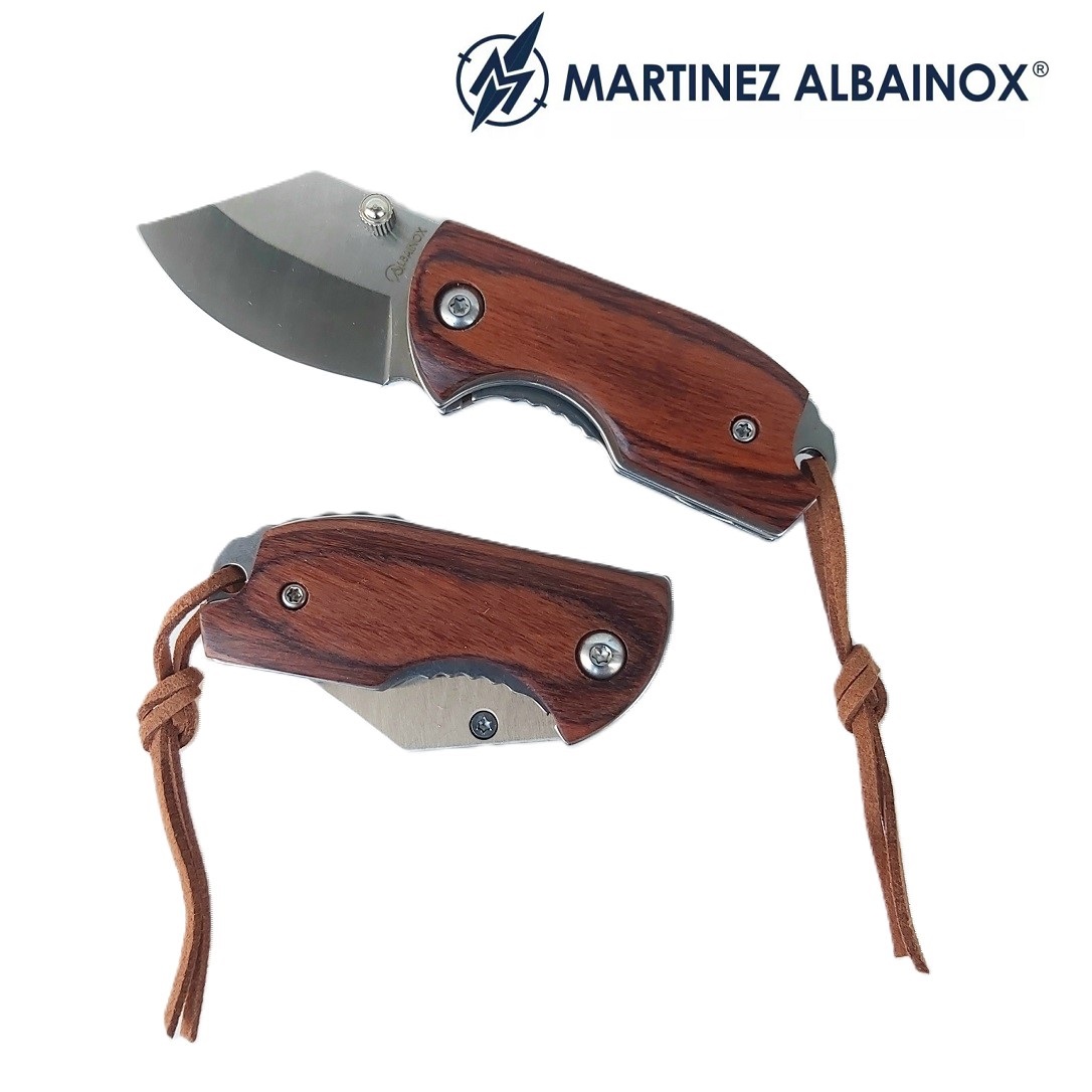 Albainox Mini Pocket Knife With Lock. Red Pakkawood (18631)
