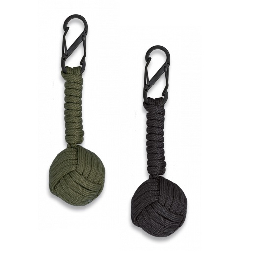 MONKEY FIST portachiavi in paracord con moschettone 