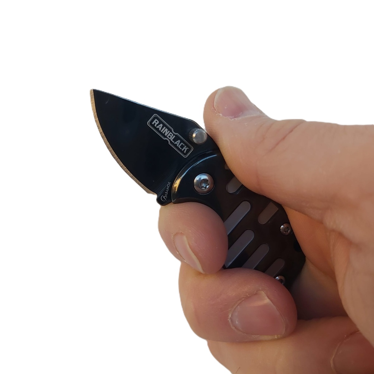 Albainox Rainblack mini folding knife black 3,1 spear blade (25098) - Image 2